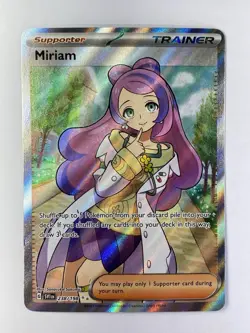 Pokemon: Miriam Ultra Rare Full Art Holo 238/198 S&V (Near Mint) - Image 1