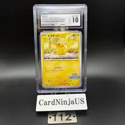 CGC GEM MINT 10 Pikachu 242/SV-P Illustration Contest 2024 Pokemon Card Japanese - Image 1
