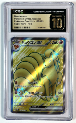 2023 Pokemon Japanese 151 Ninetales ex Supre Rare Holo CGC 10 Pristine - Image 1