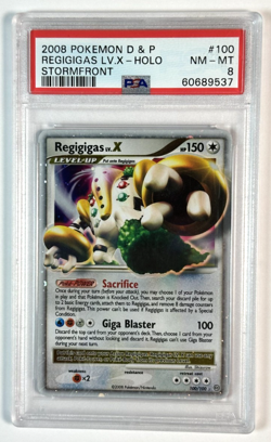 2008 Pokemon D&P Regigigas LV X Holo Stormfront PSA 8 - Image 1