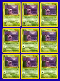 LOT of (19) 1999 Pokemon Fossil Grimer 48/62 - RARE - Mint to Gem Mint - Image 1