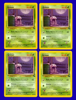 LOT of (19) 1999 Pokemon Fossil Grimer 48/62 - RARE - Mint to Gem Mint - Image 3