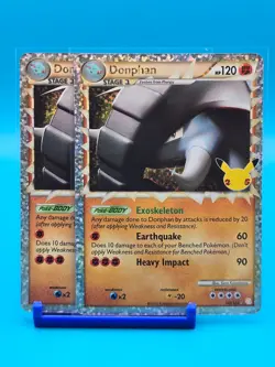 NM - (x2) 2021 Pokemon, Celebrations 25th Anniversary, Donphan (Prime) 107/123 - Image 1