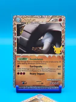 NM - (x2) 2021 Pokemon, Celebrations 25th Anniversary, Donphan (Prime) 107/123 - Image 4