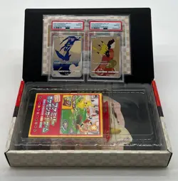 Lot (3) Pokemon Japanese Stamp Cramorant & Pikachu PSA 10 Sequential + Box Deck - Image 3