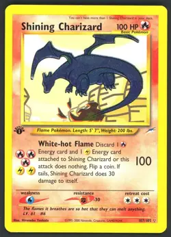 2002 Pokemon Neo Destiny 1st Edition #107/105 Shining Charizard - Image 1