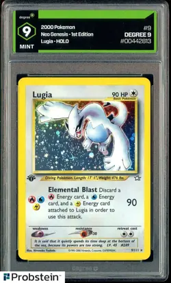 2000 Pokemon Neo Genesis 1st Edition #9 Lugia - Holo DEGREE 9 MINT - Image 1