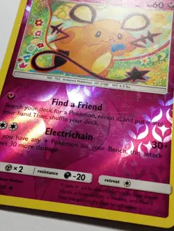 REVERSE HOLO Dedenne 88/131 LP - Forbidden Light Pokemon Card - Tomokazu Komiya - Image 2