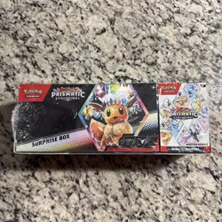 POKEMON SAMS CLUB PRISMATIC EVOLUTIONS SUPRISE BOX & BOOSTER BUNDLE SEALED PACKS - Image 1