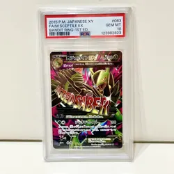 Pokemon Mega Sceptile EX 083 081 XY7 Bandit Ring SR Trading Card Rare - Image 1