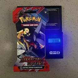 VERY Heavy 33.00g Pokemon TCG Destined Rivals Booster Pack (SEALED) - Image 1
