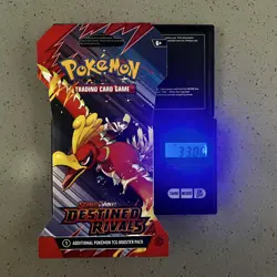 VERY Heavy 33.00g Pokemon TCG Destined Rivals Booster Pack (SEALED) - Image 1