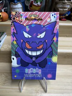 Poncho Gengar Haunter Cracked Ice Pokemon 2025 Halloween Card Database Set - Image 1