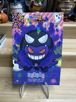 Poncho Gengar Gastly Cracked Ice Pokemon 2025 Halloween Card Database Set - Image 1