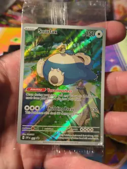 Pokemon Snorlax 151 Sealed Promo 051 SV Scarlet & Violet ETB Promo - Image 3