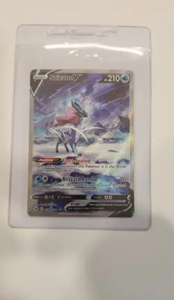 Pokemon Suicune V Full Art Holo Ultra Rare GG38/GG70 210 HP Crown Zenith Gallery - Image 1