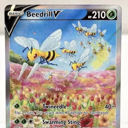 Pokemon TCG Beedrill V (Alternate Full Art) Astral Radiance 161/189 Holo Card - Image 2