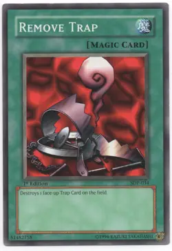 Remove Trap 1st Edition Common SDP-034 Lightly Played Yu-Gi-Oh - Image 1
