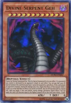Divine Serpent Geh - DUPO-EN047 - Ultra Rare - Unlimited Edition - Near Mint - Image 1