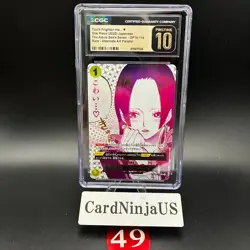 CGC PRISTINE 10 ONE PIECE Hancock I'm scared OP14-118 R Parallel The Azure Sea's - Image 1