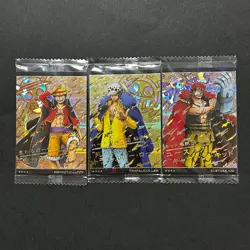 Luffy Law & Kid GR 9-01 02 03 Japanese One Piece Wafer Cards SEALED F10 - Image 1