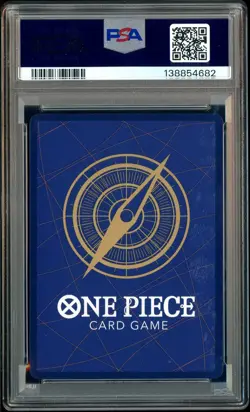 2025 One Piece OP13 En 3rd Anniversary Gold #004 Shanks PSA 10 GEM MINT - Image 3