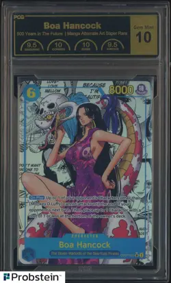 2024 One Piece OP07-051 Boa Hancock Manga Alt Art 500 Years in Future PCG 10 - Image 1