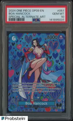 2024 One Piece OP09 EN Special Alternate Art #051 Boa Hancock PSA 10 GEM MINT - Image 1