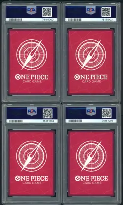 2022 One Piece Super Pre-release ST01-04 4-card Set PSA 10 w/ Luffy Kid Kaido - Image 2