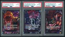 Lot (5) PSA 10 Special Red Parallel Five Elders One Piece Sequential PSA 10 Set - Image 1