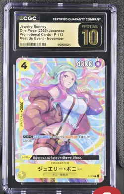 Jewelry Bonney P-113 Promo One Piece Card Game Japanese CGC 10 PRISTINE - Image 1