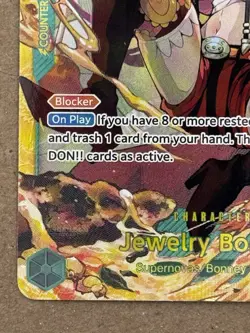One Piece CCG Jewelry Bonney OP12-118 SEC Art English Holo Foil - Image 4