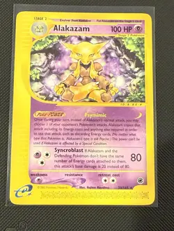 Alakazam 33/165 Non Holo Rare Expedition Pokemon Card 2002 - Image 1