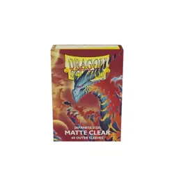 Dragon Shield Outer Card Sleeves CLEAR MATTE Small Japanese Size 60 ct yugih - Image 1