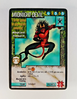 Midnight Devil - Wildstorms CCG card (1995) Limited, UR Strikeback Character - Image 1