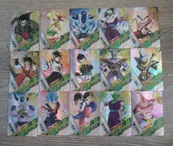 15 Card Lot! SR Foil Dragon Ball Heroes Anime Manga Akira Toriyama DBZ Drip - Image 1