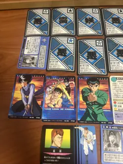 Yu Yu Hakuso 1994 Amada Sticker Card + Carddass Holo Prism Lot junk LP 20 - Image 5