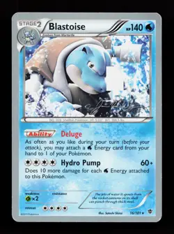 Blastoise 16/101 Rare World Championship Decks Pokemon Card - Image 1