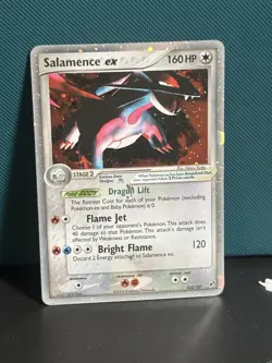 Pokemon TCG Salamence EX Deoxys 103/107 Holographic Rare Card - Image 1