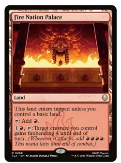 1x MTG Fire Nation Palace - Avatar Rare Land! NM Mint! - Image 1