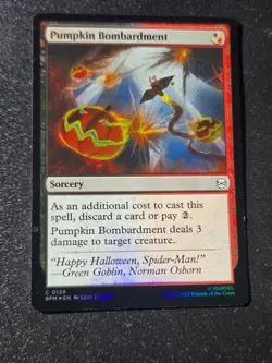 MTG: Spiderman: Pumpkin Bombardment Foil SPM - Image 1