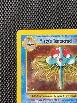 Misty's Tentacruel 10/132 WOTC Gym Heroes Unlimited Rare Holo Pokemon Card LP+ - Image 2