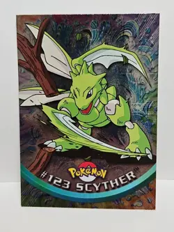 2000 Topps Pokemon TV #123 Scyther Foil Series 3 - Image 1