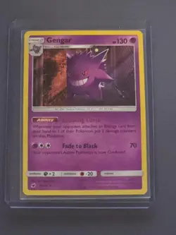 Pokemon Sun & Moon Crimson Invasion Holo Gengar 38/111 - Image 3
