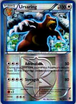 Ursaring 76/101 Reverse Holo Uncommon Plasma Blast Pokemon NM - Image 1