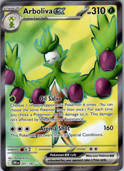 Pokemon TCG Destined Rivals Arboliva EX 207/182 Full Art Near Mint NM - Image 1