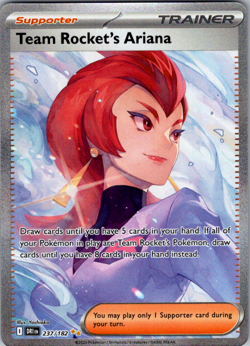 Team Rocket's Ariana 237/182 SV10: Destined Rivals - Pokemon Card - NM - Image 1