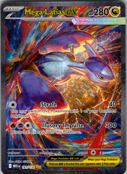 Pokemon TCG Mega Latias EX SIR 181/132 Mega Evolution English NM - Image 1