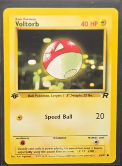 Voltorb 69/82 1st Edition Team Rocket Common Pokemon 1999 - Image 1