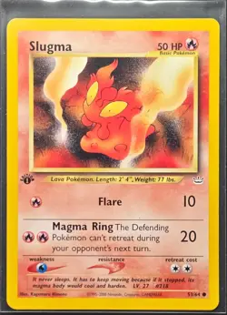 Slugma 53/64 1st Edition Neo Revelation Common Pokemon 2000 - Image 1